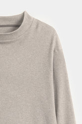 Waffle Knit Oversized Shirt - Ivory